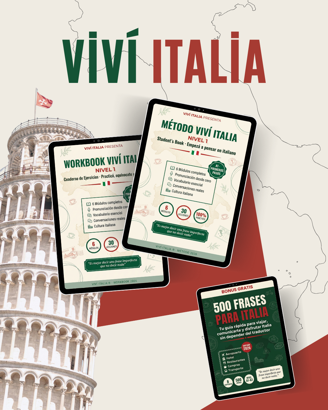 🇮🇹 ✨ Método Viví Italia | Italiano desde Cero en 30 Días (Pack Completo)