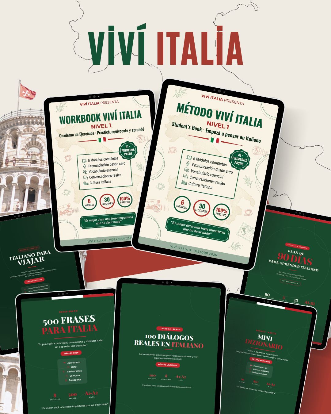 🇮🇹 ✨ Método Viví Italia | Italiano desde Cero en 30 Días (Pack Completo 7 en 1)
